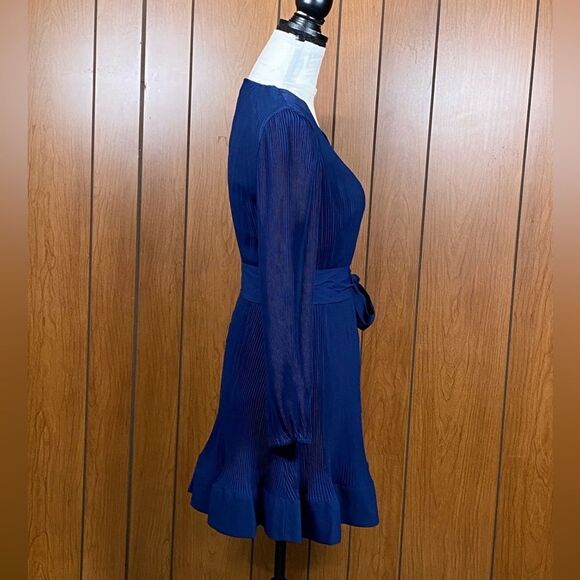 MILLY Liv Belted Pleated Dress size 4 - Picture 10 of 12